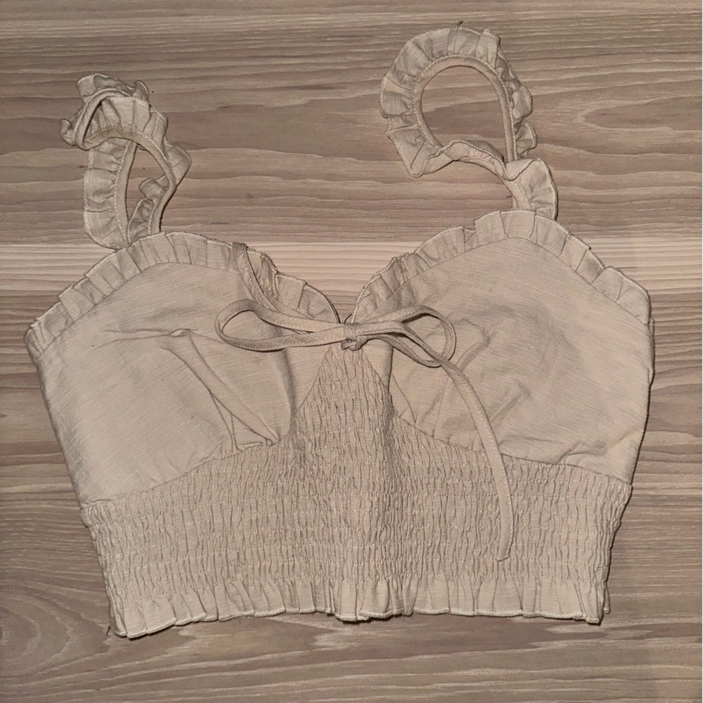 Mint Vanilla | Cream Crop Top
